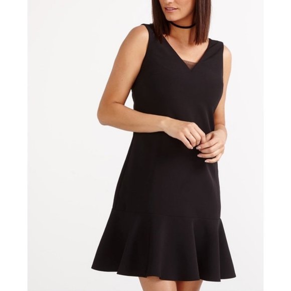 Reitmans Dresses & Skirts - Reitmans Sleeveless V-Neck Black Mini Dress XL